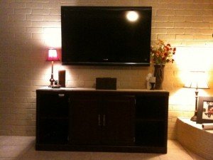flat screen installation tv installation company Friendswood TX Media Room Design with Speakers and Projector in Friendswood
